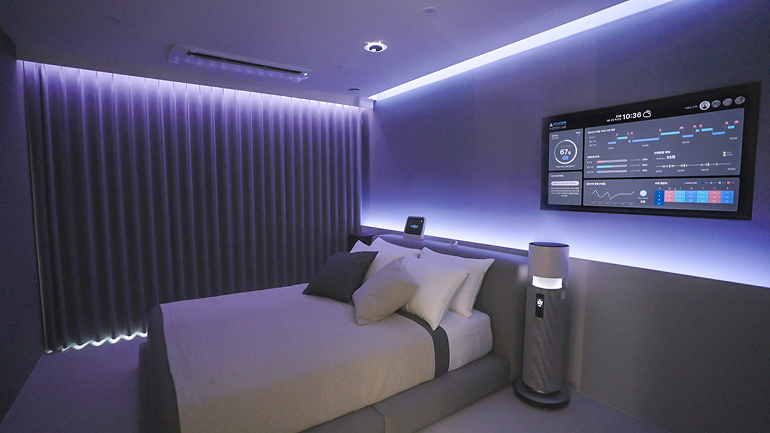 미래형 건강주택 실증연구시설(침실) 내부